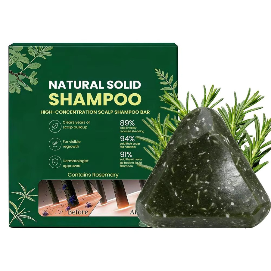 Usman Gras-Shampoo-Bar, Sanfte Reinigung, Unisex - Bild 6