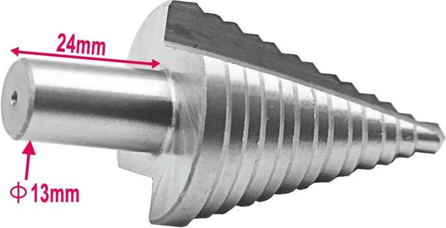 HOMEFISH Hochgeschwindigkeits-Stufenbohrer aus HSS für Holz und Metall, Lochschneider und Reibwerkzeug in Silber - Bild 1