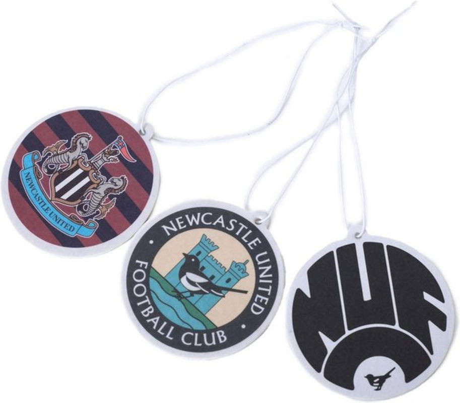 Newcastle United FC Retro Luftfrischer im 3er-Pack, mehrfarbig und gestreift - Bild 1