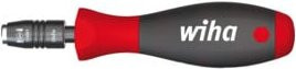 Wiha Schraubendreher mit mechanisch verriegelbarem CentroFix Bithalter 1/4 Zoll in Rot, Länge: 149 mm - Bild 1