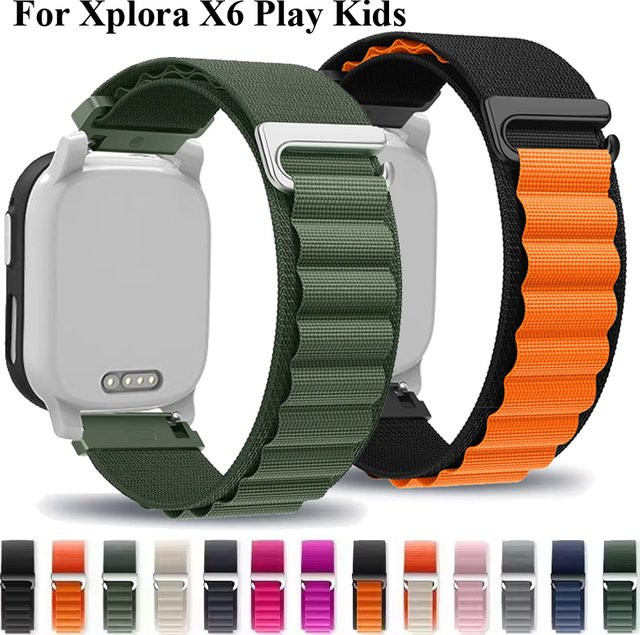 Xplora Uhrenarmband, Nylon, Schwarz, Kinder, 20mm - Bild 1
