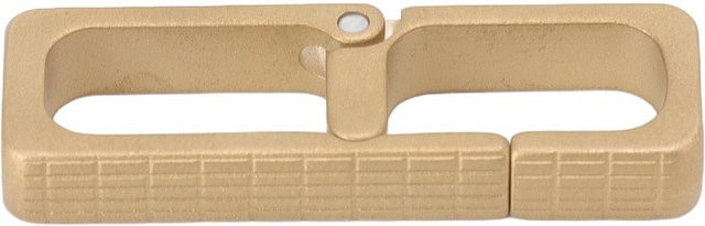 Fishine Karabinerhaken Messing, Rechteck, beige, Herren - Bild 1