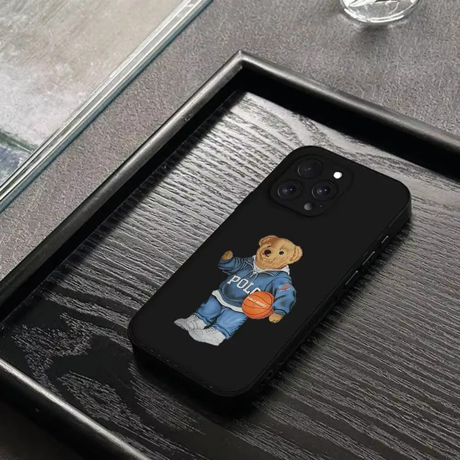 Remazy Handyhülle mit lustigem Cartoon-Bären Design für iPhone 15 16 17 Pro Max und weitere Modelle, stoßfeste weiche Silikonhülle - Bild 5