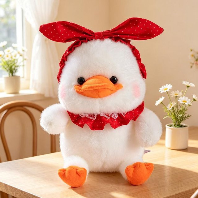 Yiran Health & Beauty Ente, Plüschtier, Gelb, Weiß, 23cm - Bild 1