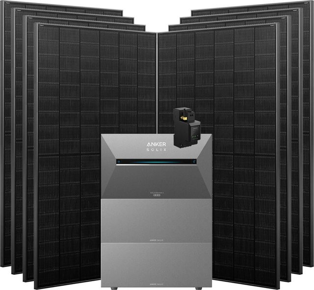 Anker SOLIX Solarbank 3 Pro 3.640 W Balkonkraftwerk mit Smart Meter, IP65, 2x BP2700, Schwarz/Grau - Bild 1