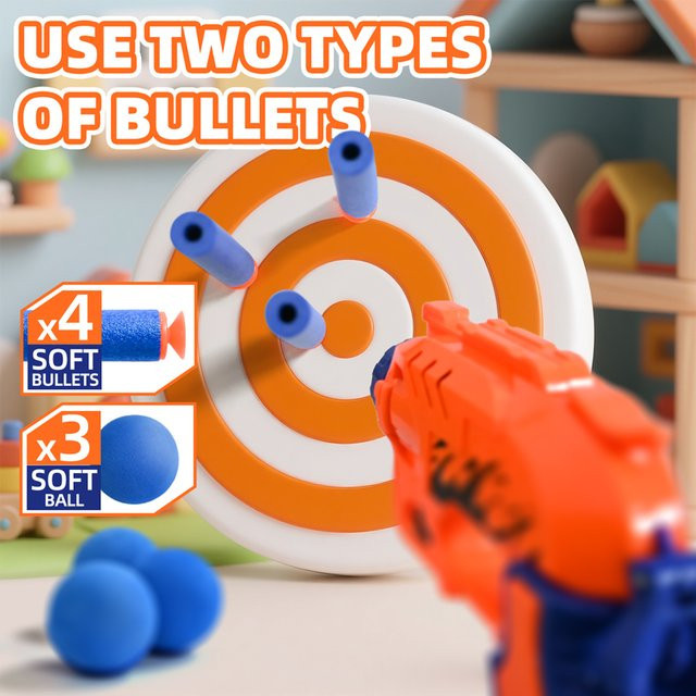 XDR Kinder-EVA-Soft-Bullet-Spielzeugpistole, Bunt / Mehrfarbig - Bild 1