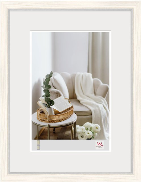 Walther Design Hygge MDF Holz Bilderrahmen in Weiß, B/H: 15 x 10 cm - Bild 1