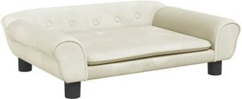 vidaXL Hundebett Sofa aus Samt in Beige, B/T/H: 70 x 48 x 22 cm - Bild 1