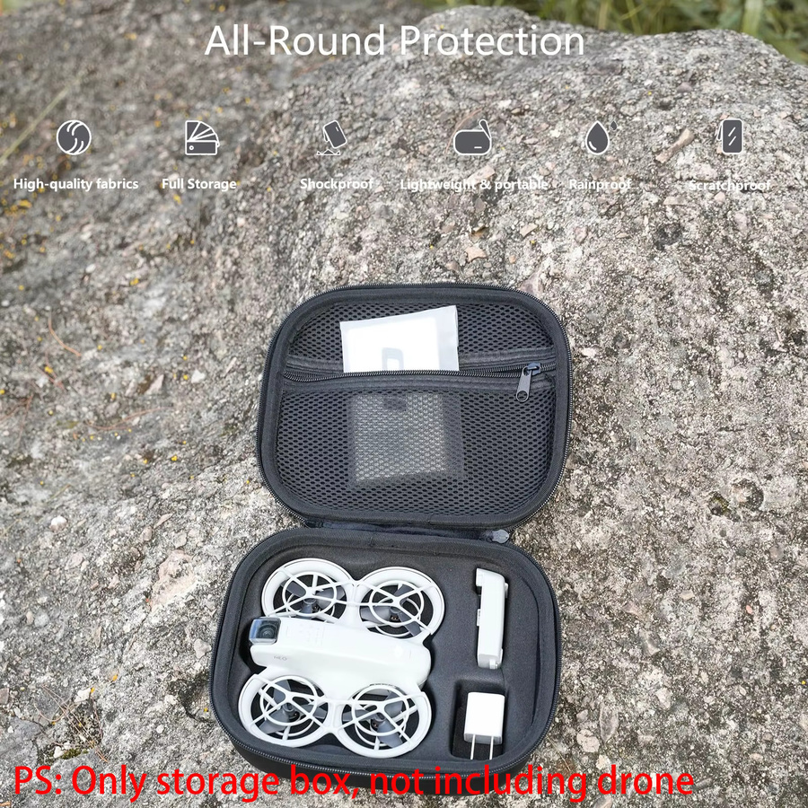 DJI Neo Fly More Combo Tragbare Aufbewahrungstasche und Reise-Schultertasche für Drohne und Akkus, Schwarz - Bild 4