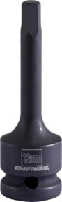 Kraftwerk 1/2 Zoll Innensechskant-Schlagstecknuss 12 mm in Schwarz - Bild 1