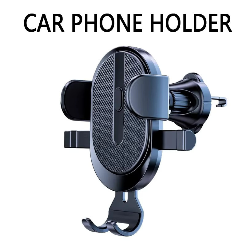 KAFNHCKA Universaler 360 Grad rotierender Handyhalter für die Lüftung im Auto, Anti-Slip Telefonständer für GPS-Navigation in Schwarz - Bild 2