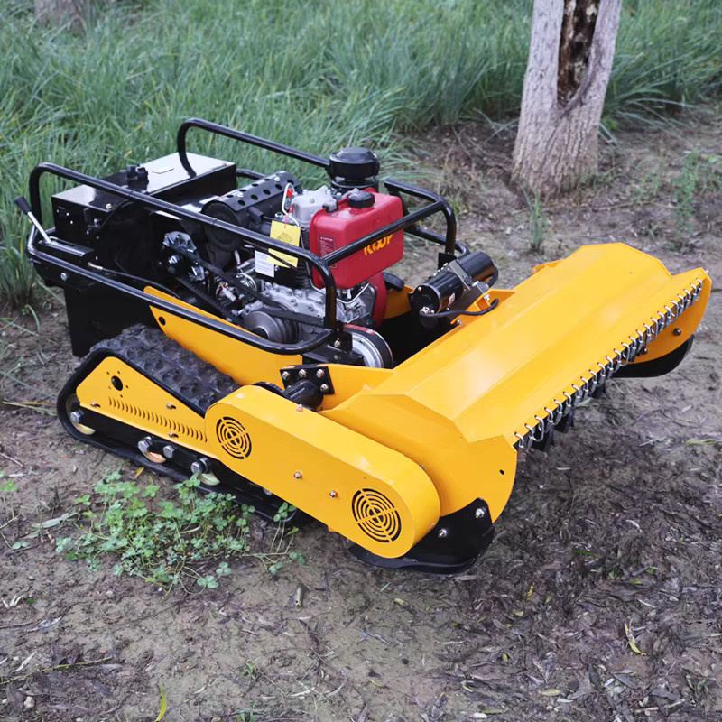 TONGZHONG Allterrain Intelligenter Ferngesteuerter Rasenmäher mit Motor in Gelb für Landwirtschaft und Forstwirtschaft - Bild 4