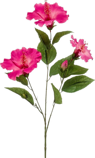 Künstlicher Hibiskus Zweig Mick von Aplanta, Höhe: 82 cm - Bild 1