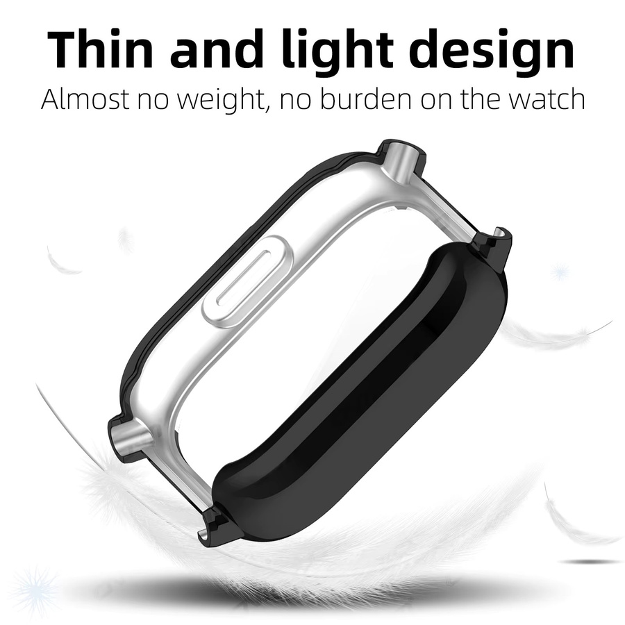 Xiaomi Displayschutzfolie und TPU-Schutzhülle für Redmi Watch 5 Active/Lite Smartwatch, transparent - Bild 4