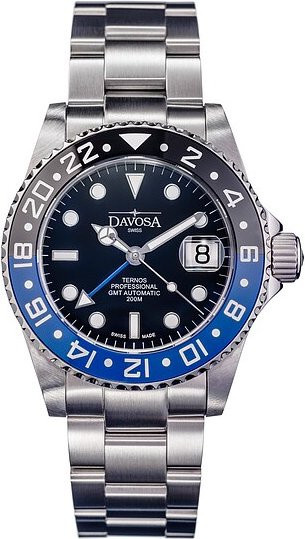Davosa Armbanduhr Ternos Professional TT GMT, Automatik, Edelstahl, 42 mm, Herren - Bild 1