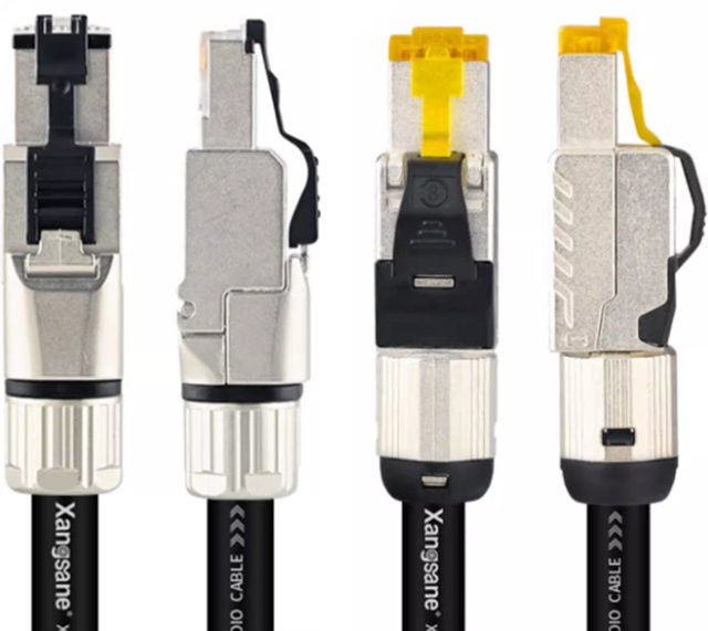 Xangsane CAT8 Ethernet LAN Kabel aus reinem Silber mit RJ45 Stecker, 40Gbps und 2000MHz, Farbe: Silber - Bild 1
