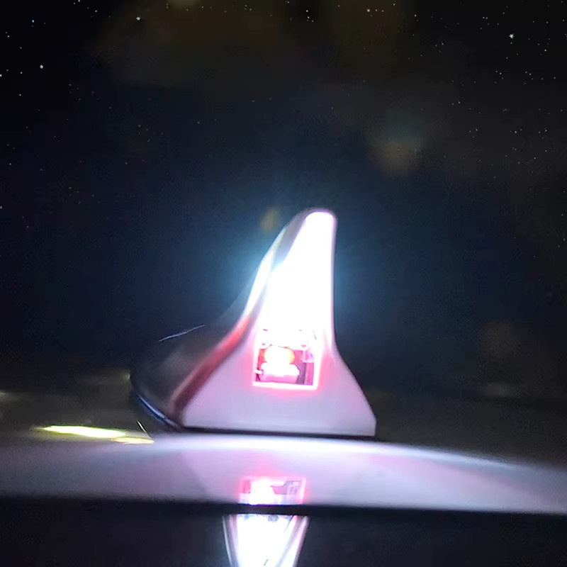 AMSYD Solar LED Shark Fin Antenne mit Sicherheits-Warnlicht für dein Auto - Bild 2