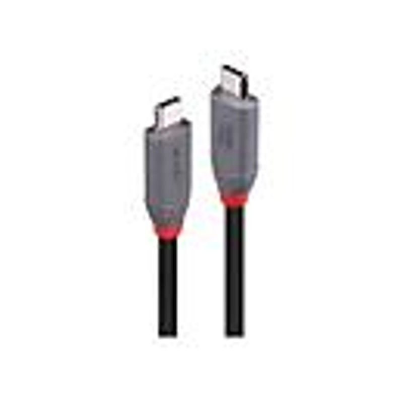 Lindy USB4 USB-C auf USB-C Kabel Schwarz 0,8 m unterstützt 8K 60 Hz und 4K 60 Hz - Bild 2