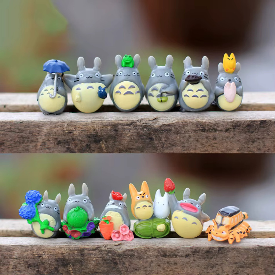Bandai Cartoon Totoro Szene Figur, Mini Statue, Set, Bunt / Mehrfarbig - Bild 3