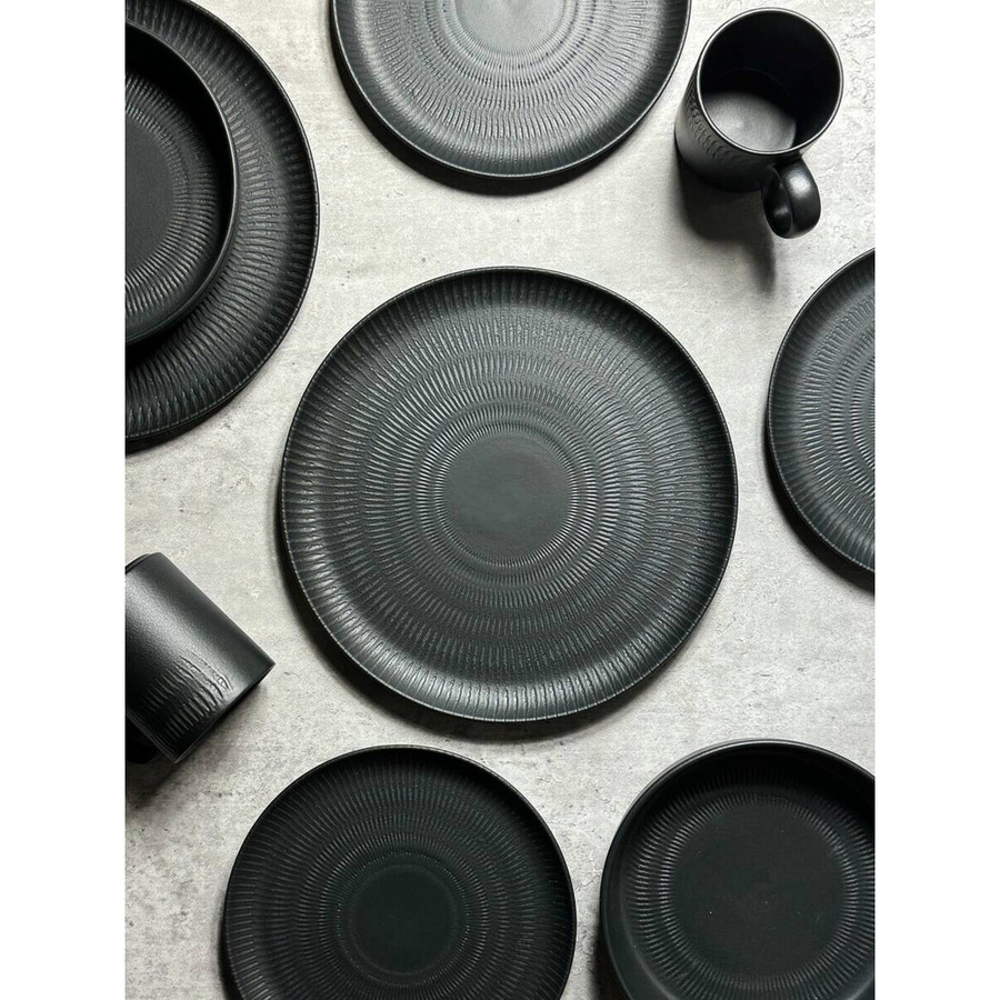KEVOLI home Kombiservice aus Porzellan, 2-teilig, schwarz - Bild 2
