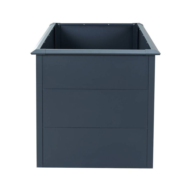 Westmann Hochbeet Primus aus verzinktem Stahl in Anthrazit, Breite: 150 cm, Tiefe: 75 cm, Höhe: 77 cm - Bild 8