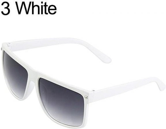 Rejoy Sonnenbrille, quadratisch, Kunststoff, Vollrand, weiß, Unisex - Bild 1