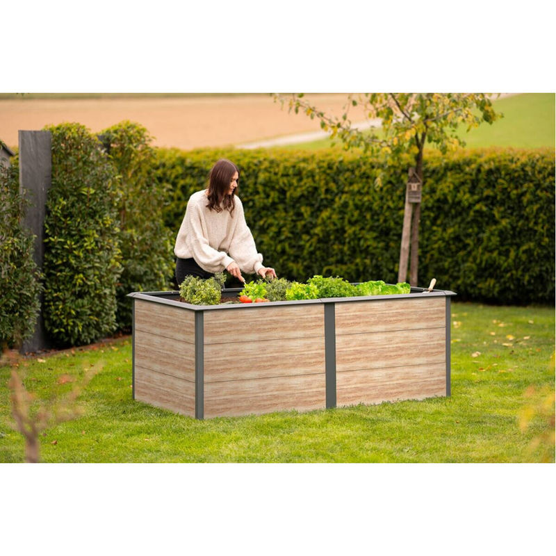 Westmann Hochbeet Primus-Multi XL aus Metall in Anthrazit, B/T/H: 200 x 100 x 77 cm - Bild 6