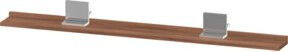 Duravit Spiegel-Ablage Sivida in Nussbaum Natur mit Chrom-Details, B/T/H: 125 x 65 x 3,6 cm - Bild 1