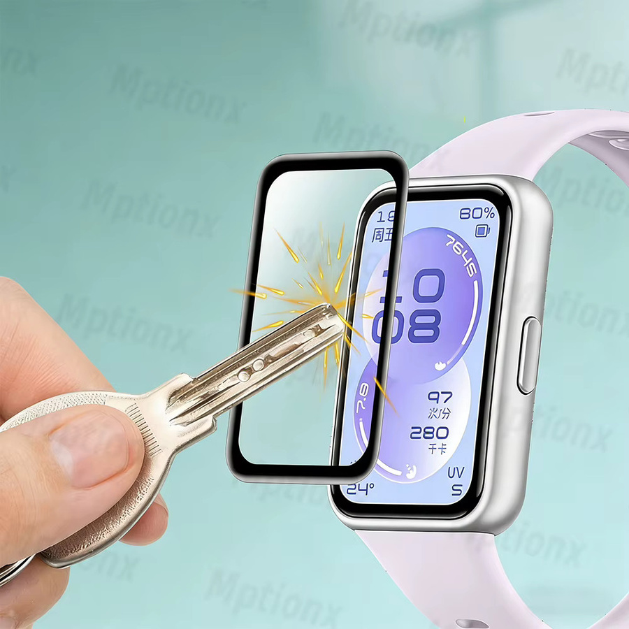 Mptionx Displayschutzfolie für Huawei Band 11 Pro, TPU, transparent, Unisex - Bild 3