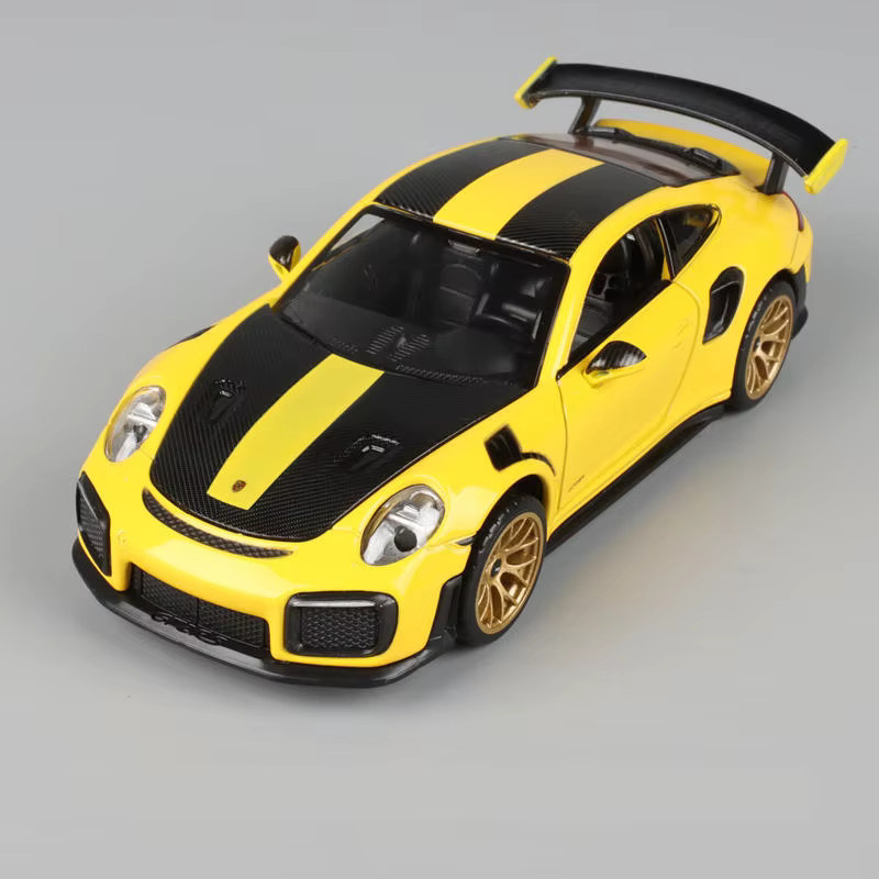 KaKBeir 911 GT2 RS Sportwagen Modell, 1:32, Metall, mit Licht und Sound - Bild 1