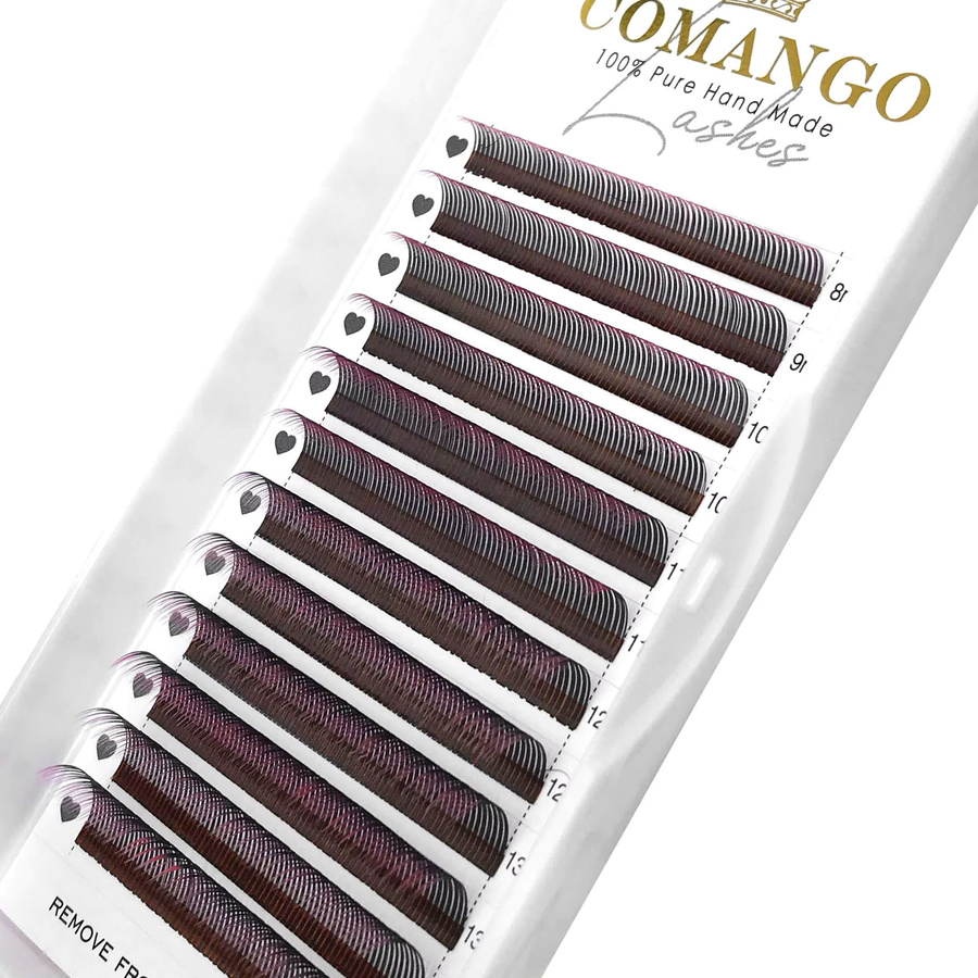 CoMango Fairy Flora Lashes Falsche Wimpern, Ombre Black Purple, Unisex - Bild 5