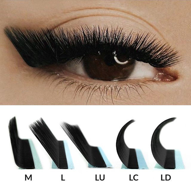 Abonnie Curl Lash Extension Wimpernverlängerung, Mattschwarz, 8–15 mm - Bild 1