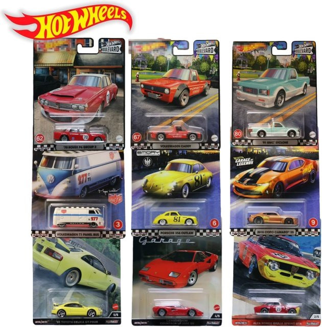 Hot Wheels Car Culture Jay Leno'S Garage Set, Druckgussautomodell, Maßstab 1:64 - Bild 1