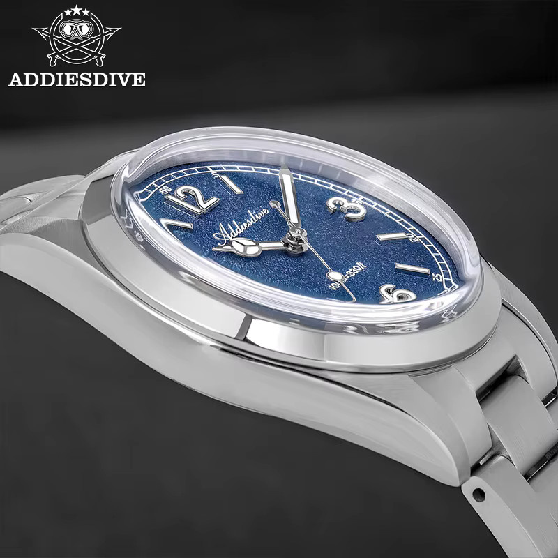 ADDIESDIVE Tauch-Quarzuhr, Edelstahl, 36 mm, Herren, Blau - Bild 6