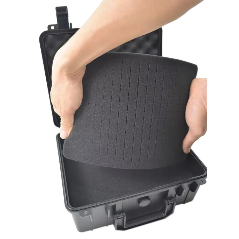 FNICEL Werkzeugkoffer Schwarz, Wasserdichter und schlagfester Werkzeugkasten als tragbarer Organizer für Hardware und Instrumente - Bild 4