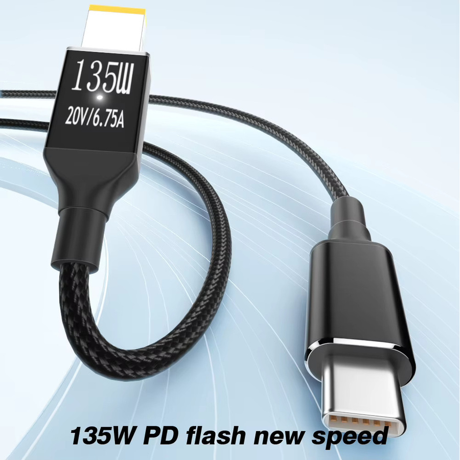 Lenovo Laptop-Ladegerät 135 W Netzteil mit USB-C Anschluss in Schwarz für Legion Y9000P Y9000K Y7000P 20 V 6,75 A - Bild 2