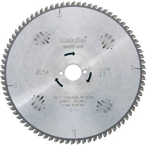 Metabo Kreissägeblatt Carbide Tipped für Holz, Kunststoff und Metall, Farbe: Silber, Durchmesser: 150 mm - Bild 1