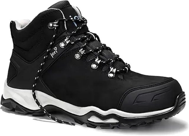 Elten Sicherheitsschnürstiefel JoPowerful S3 aus Nubukleder in Schwarz und Grau, Größe 44 - Bild 1