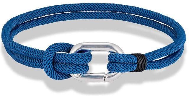 Seilarmband Edelstahl, Silber, Herren, 23cm - Bild 1