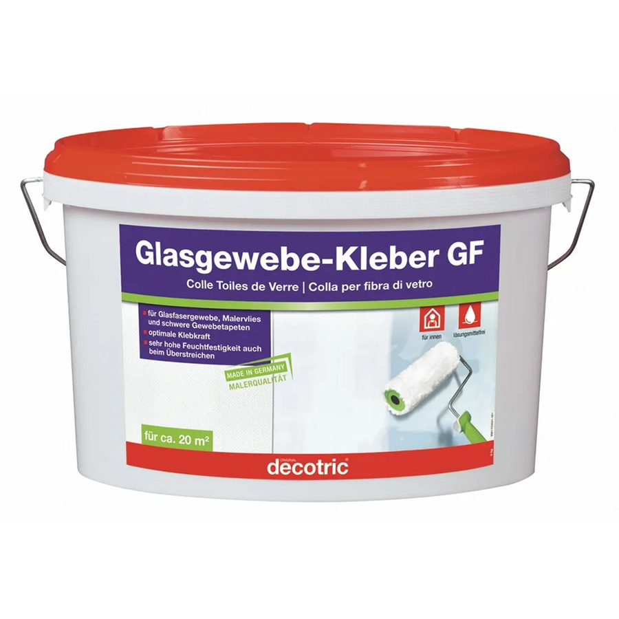 Decotric Glasgewebe-Kleber GF mit synthetischem Harz in Weiß, 5 kg - Bild 2