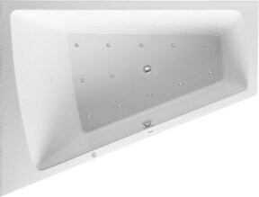 Duravit Whirlwanne Paiova in Weiß mit Jet-Massagefunktion und Einbaueversion, B/T: 170 x 130 cm - Bild 1