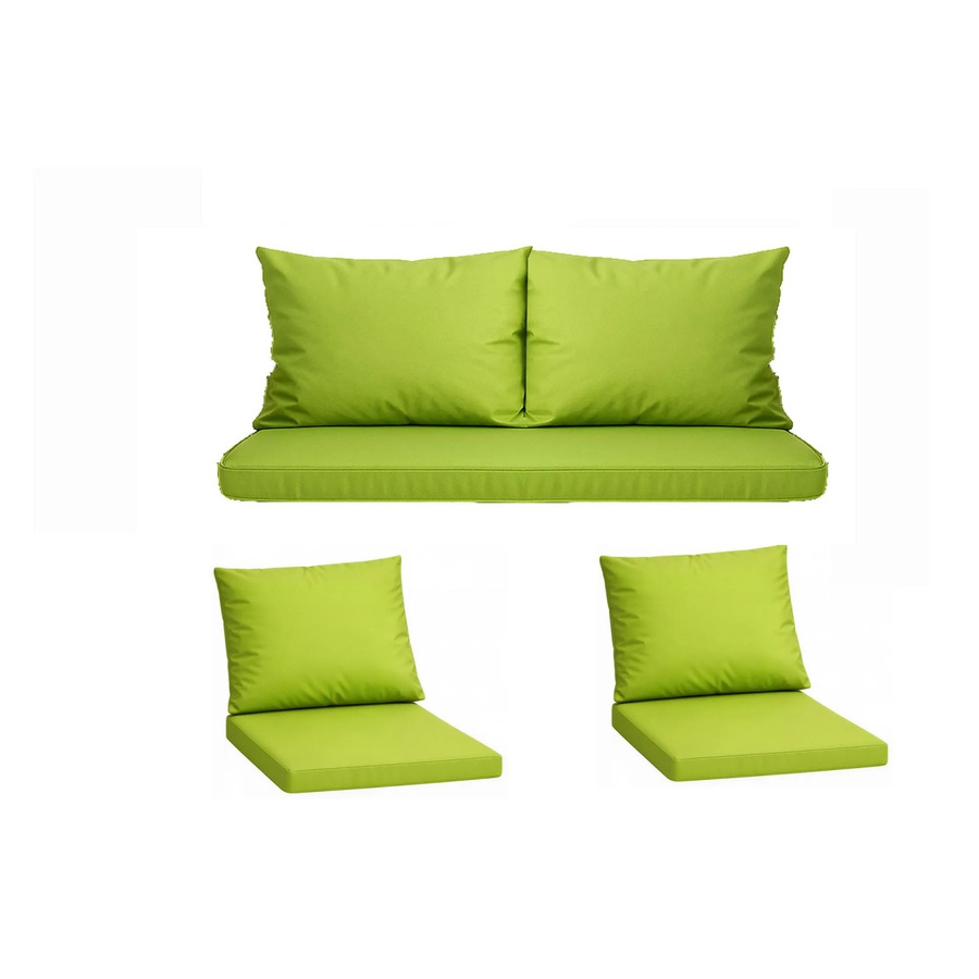 Setgarden Komfort Set Gartenloungekissen für Technorattan-Möbel in Lime Grün, 1-teilig, B: 110 cm, T: 50 cm - Bild 2