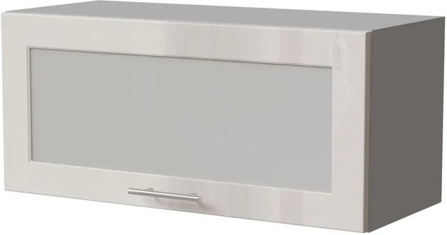 Feldmann-Wohnen Klapphängeschrank Brerra W4BS/80 WKF in Grau und Creme Hochglanz, B/T/H: 80 x 32,5 x 36 cm - Bild 1