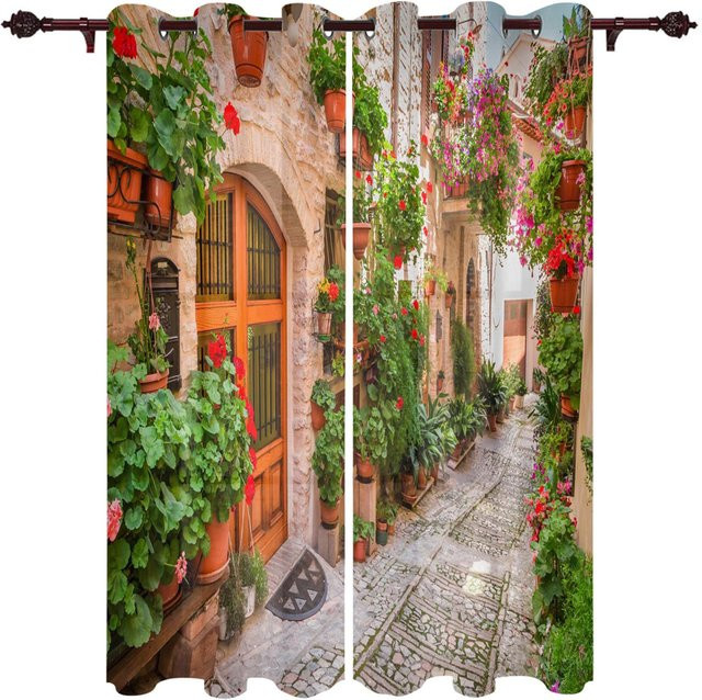A Family Of Home Textiles Outdoor-Vorhang für Garten und Balkon, halbtransparent, Natur, B: 140 cm, H: 160 cm - Bild 1