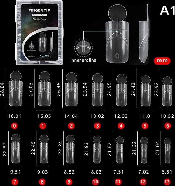 TuoHai Sandwich-Nagel Dual-Formen, 140 Stück, Wiederverwendbar, Matt - Bild 1