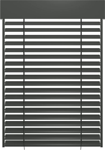 Schellenberg Raffstore Express Sonnenschutz mit Motor, Farbe: Anthrazit, B: 240 cm x H: 260 cm - Bild 1