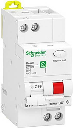 Schneider Electric RCBO FI-Schutzschalter/Leitungsschutzschalter 16A, 1P+N, B-Charakteristik, Weiß - Bild 1