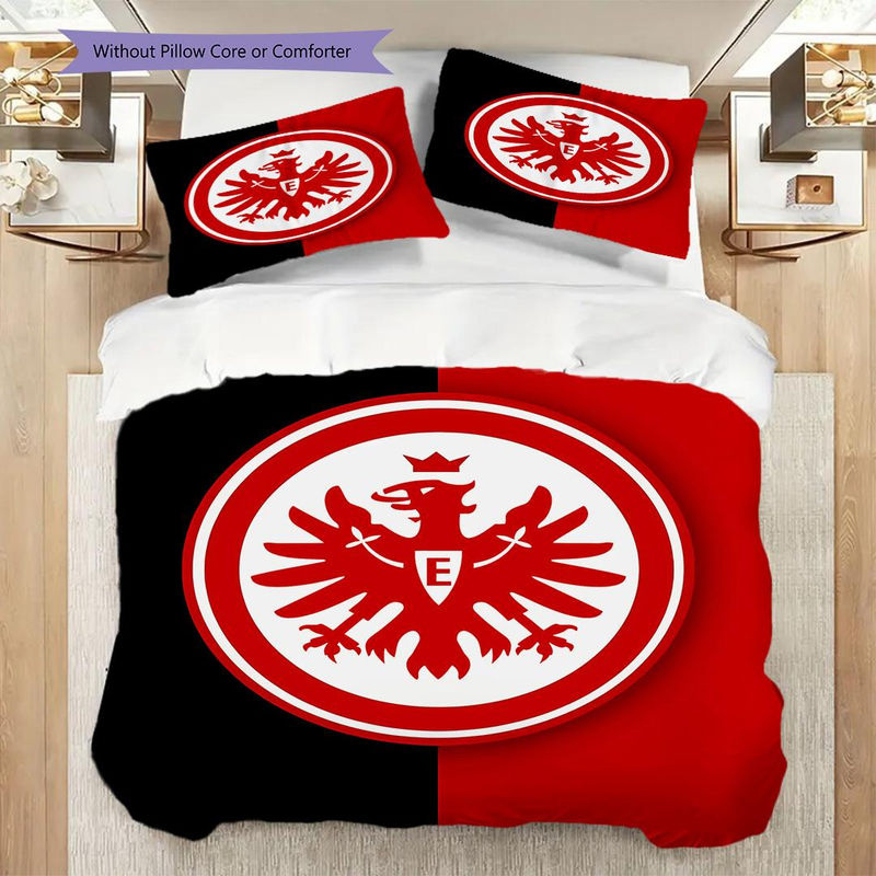 Manus Home Eintracht Frankfurt Bettwäsche Set Weiß, 1 Bettbezug und 2 Kissenbezüge, Breite: 135 cm, Länge: 200 cm - Bild 6