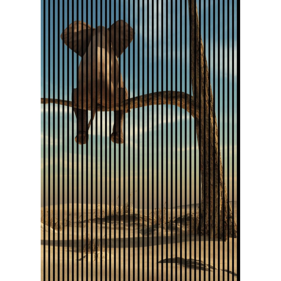 FN Acustico Akustikplatte Elefant in Bunt aus PET und MDF mit modernem Design, H x B x T: 2.400 x 1.693 x 19 mm - Bild 2