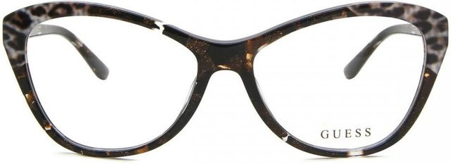 Guess GU2818 Korrektionsbrille, Cat-Eye, Vollrand, Acetate, Damen, Brown Black - Bild 1